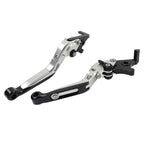 CNC Silver Extendable Brake Clutch Levers for 765 Street Triple R, SPEED TWIN