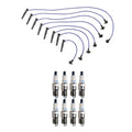 Denso 8mm Wire Set & 8 Double Platinum Spark Plugs for Ford Mustang (1994–2004)