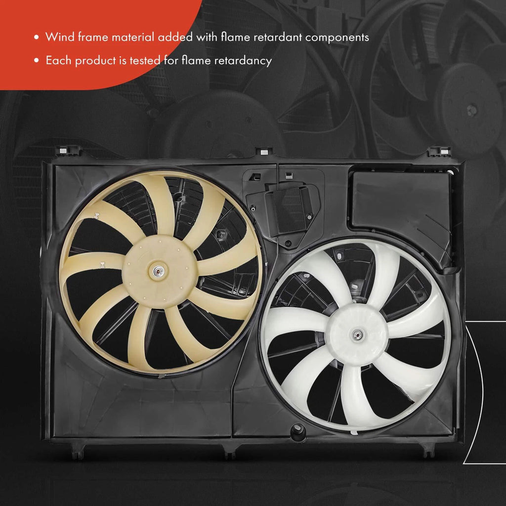 Dual Cooling Fan Assembly for Toyota Highlander (2014–2019) V6 3.5L SUV