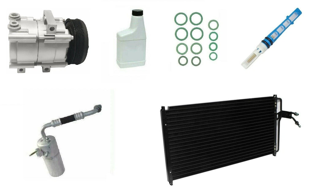 AC Compressor Kit Replacement with Condenser for Toyota Corolla (2003–2008)