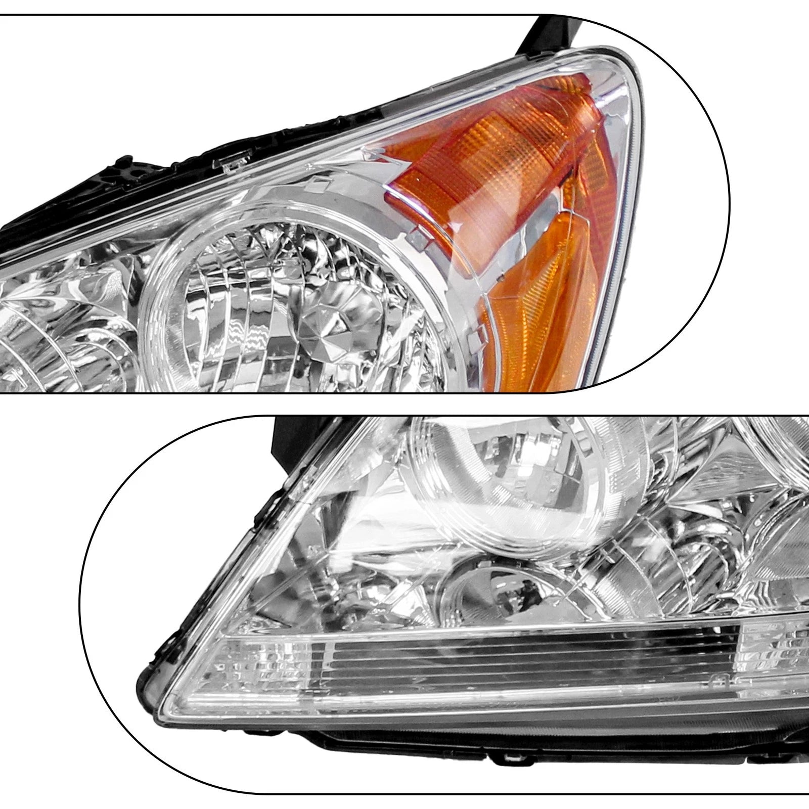 Set of 2 Headlight Assemblies for Honda Odyssey (2005–2007)