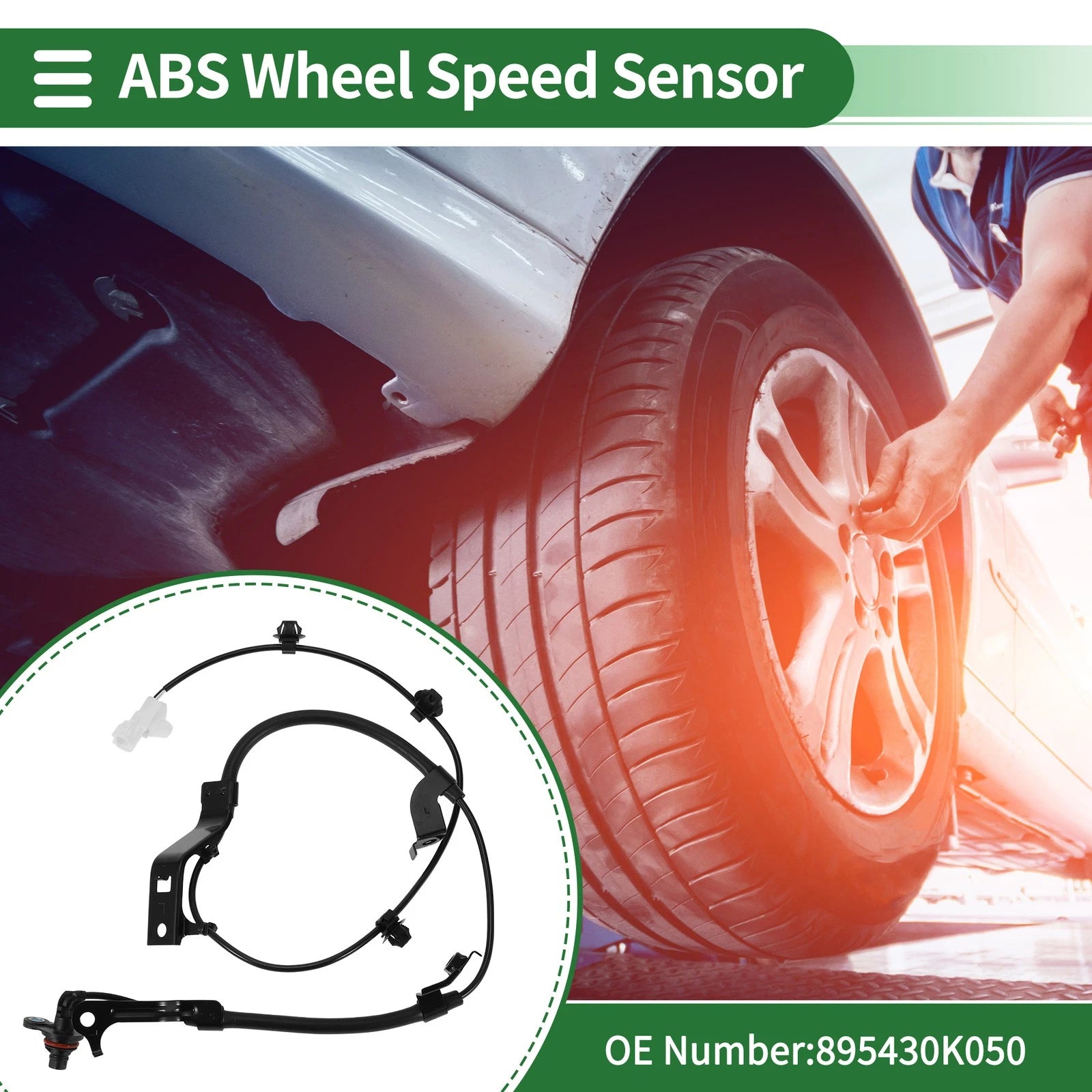 ABS Wheel Speed Sensor No. 895430K050 for Toyota Hilux Revo (2015–2023)