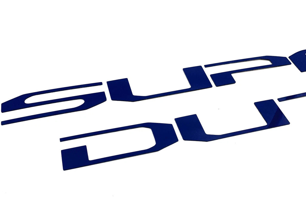 Tailgate Insert Letters Blue Premium for 2020-2022 Ford Super Duty