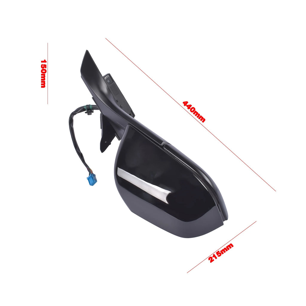 Heated Power Fold Black Right Passenger Side Mirror for Tesla Model 3 (2017-2022)