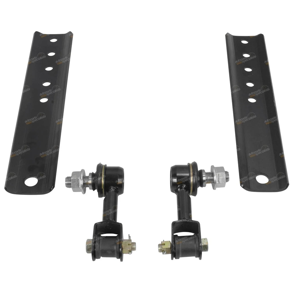 2 x Rear Sway Bar Links + Extension Plates / for Toyota Landcruiser 80 Series (1990–1998)