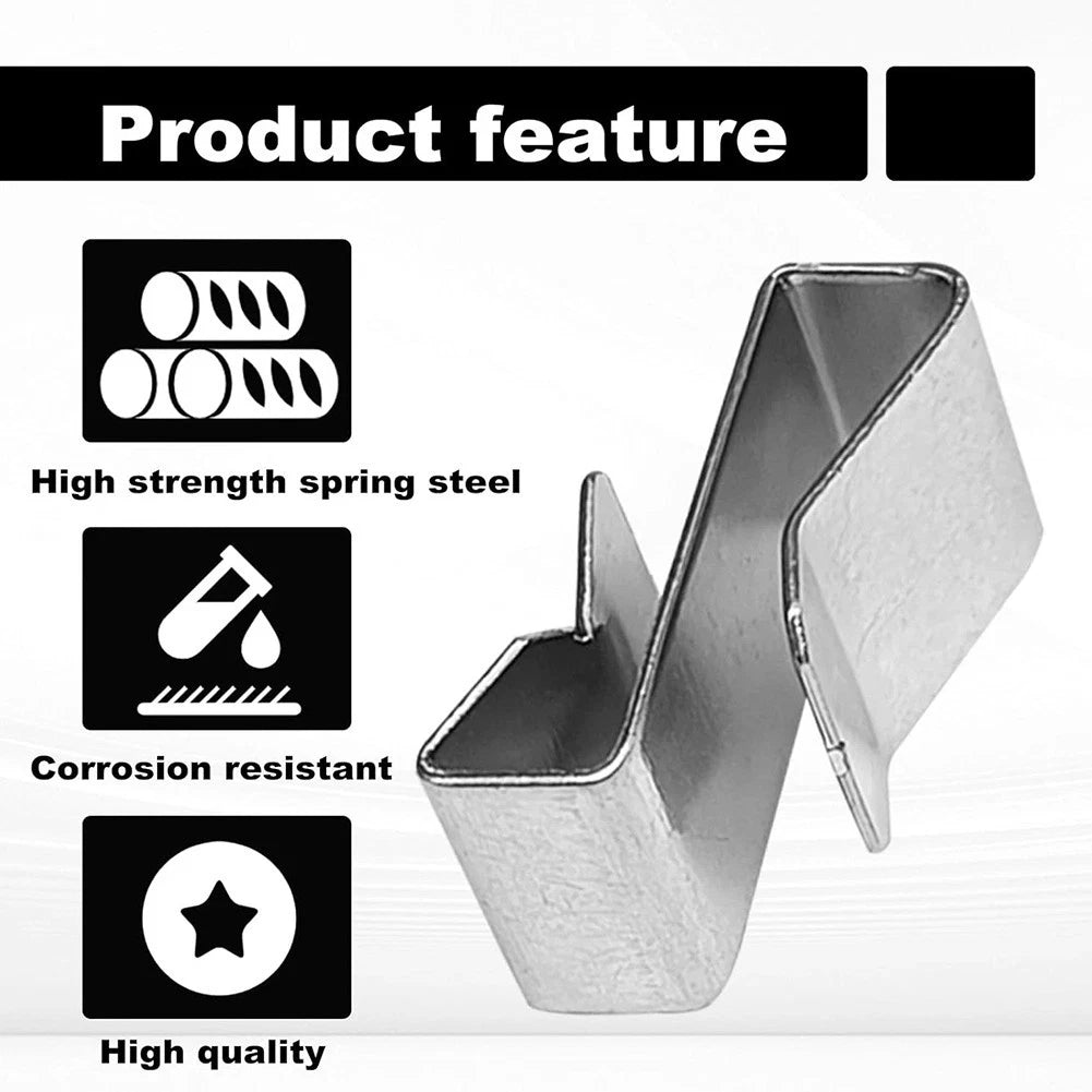 25 Pack Trailer Wire Clips Stainless Steel for Organizing Trailer Frame Wires