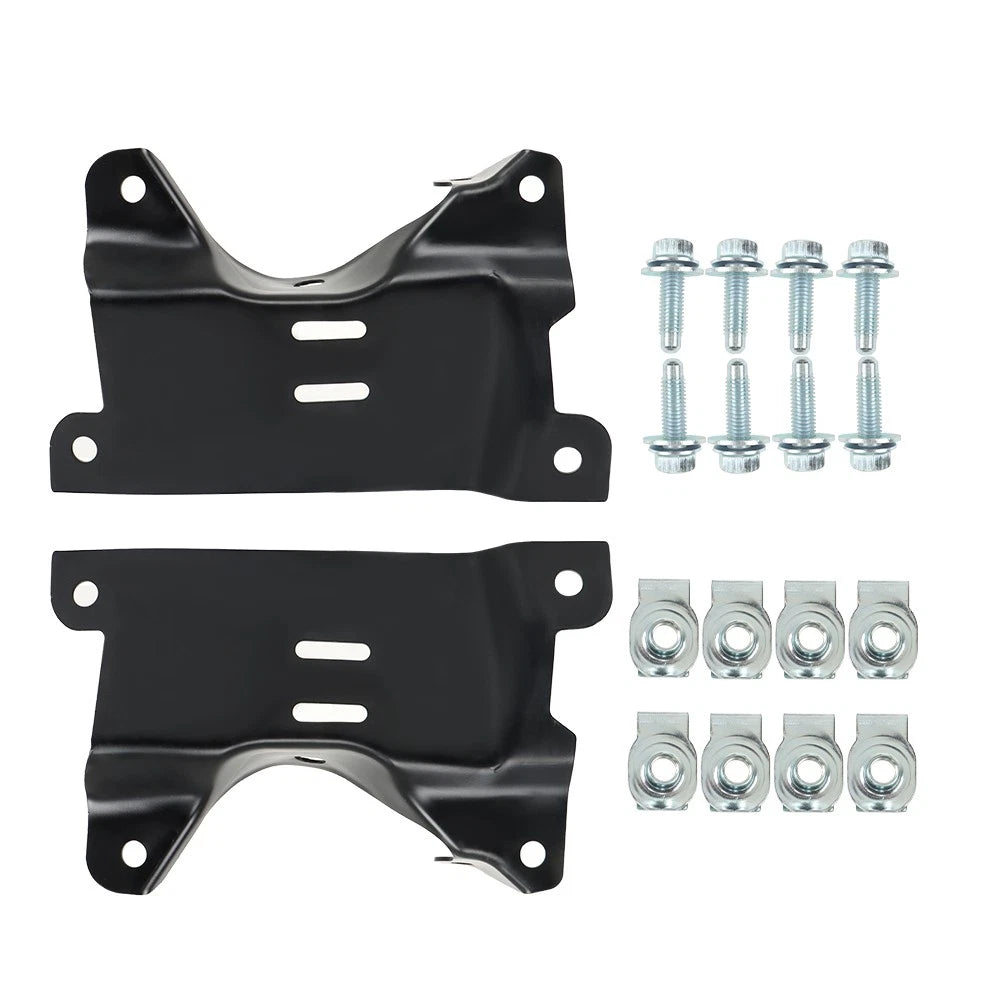 Set of 2 Front Bumper Outer Brackets for Chevy Silverado 2500HD 3500HD (2007-2010)