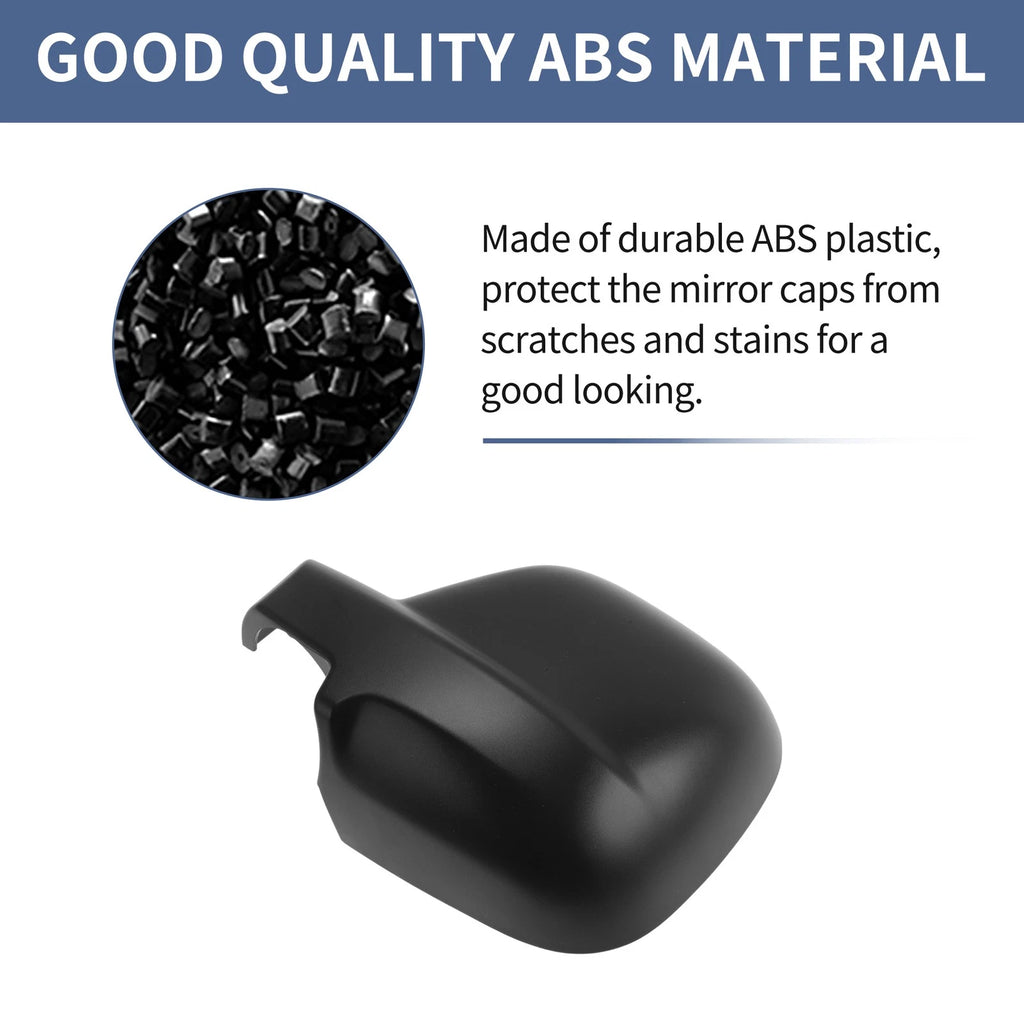 Mirror Cover Cap for Citroen Dispatch/Jumpy (2016–2024) 1 Pc Black
