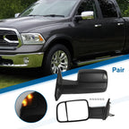 Tow Mirrors for Dodge Ram 1500 2013-2018 with Turn Signal Light - 1 Pair