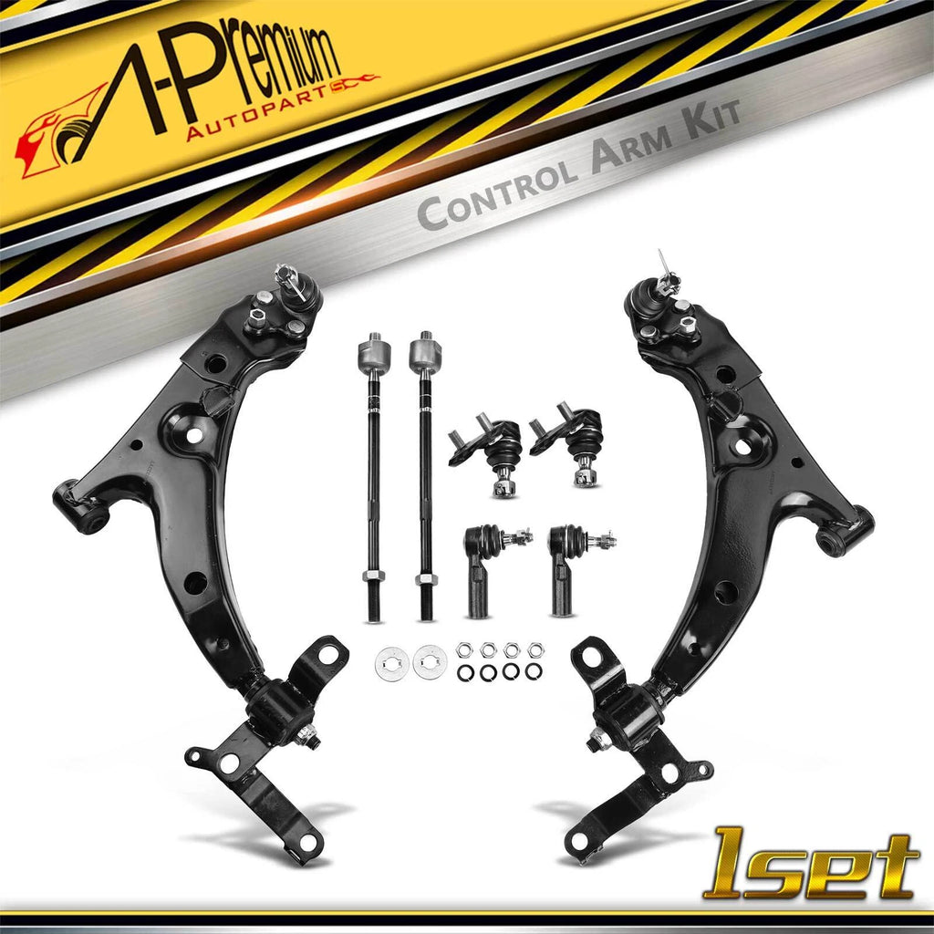 8x Front Lower Control Arm w/ Ball Joints for Toyota Corolla (2003–2008)