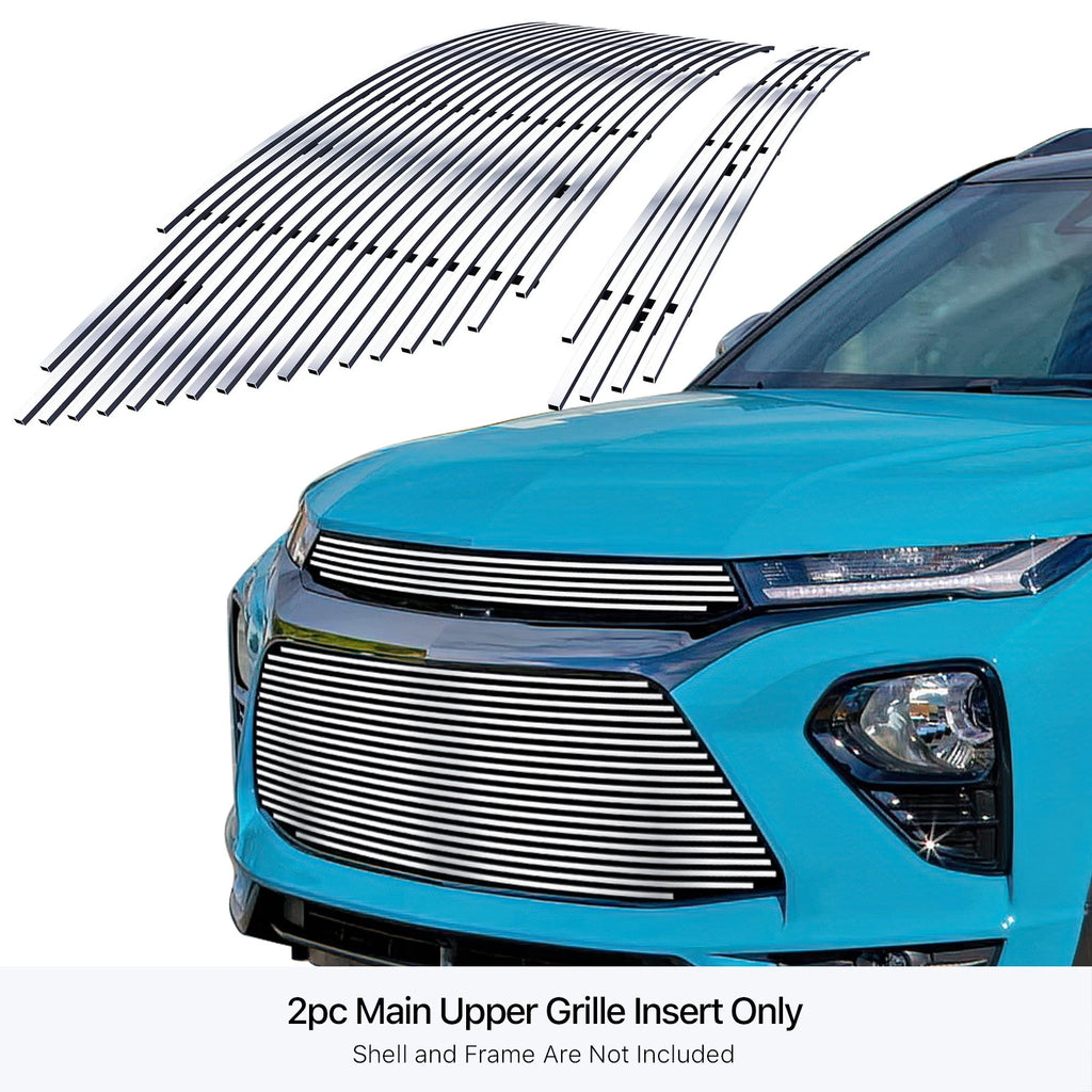 Upper Stainless Chrome Billet Grille Insert for Chevy Trailblazer (2021-2023)
