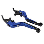 Folding Extendable Brake Clutch Levers for Yamaha XMAX 125/250/300/400 (2015–2022) - Blue