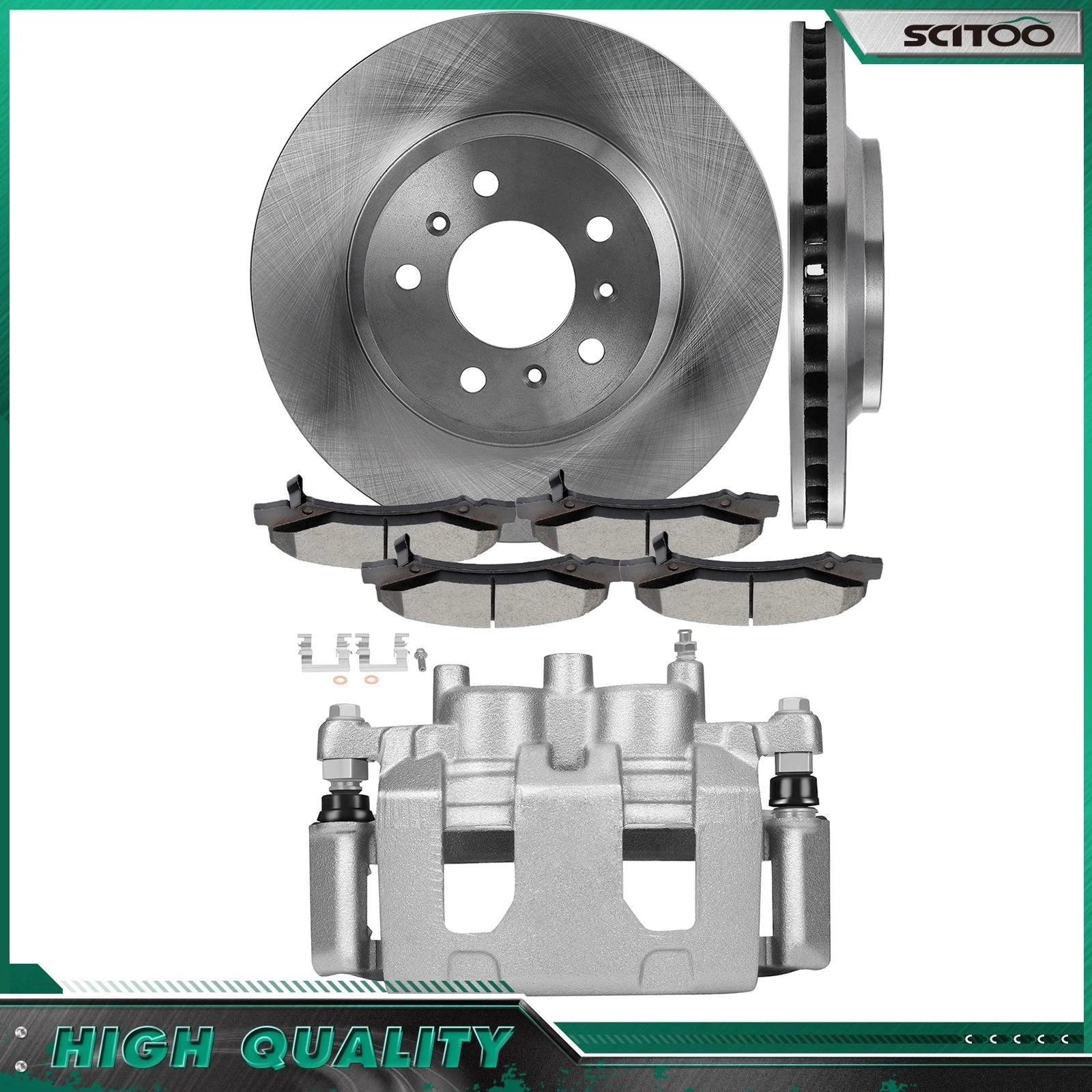 Front Rotor Ceramic Pads Left Brake Caliper for Chevrolet Impala (2006–2013)