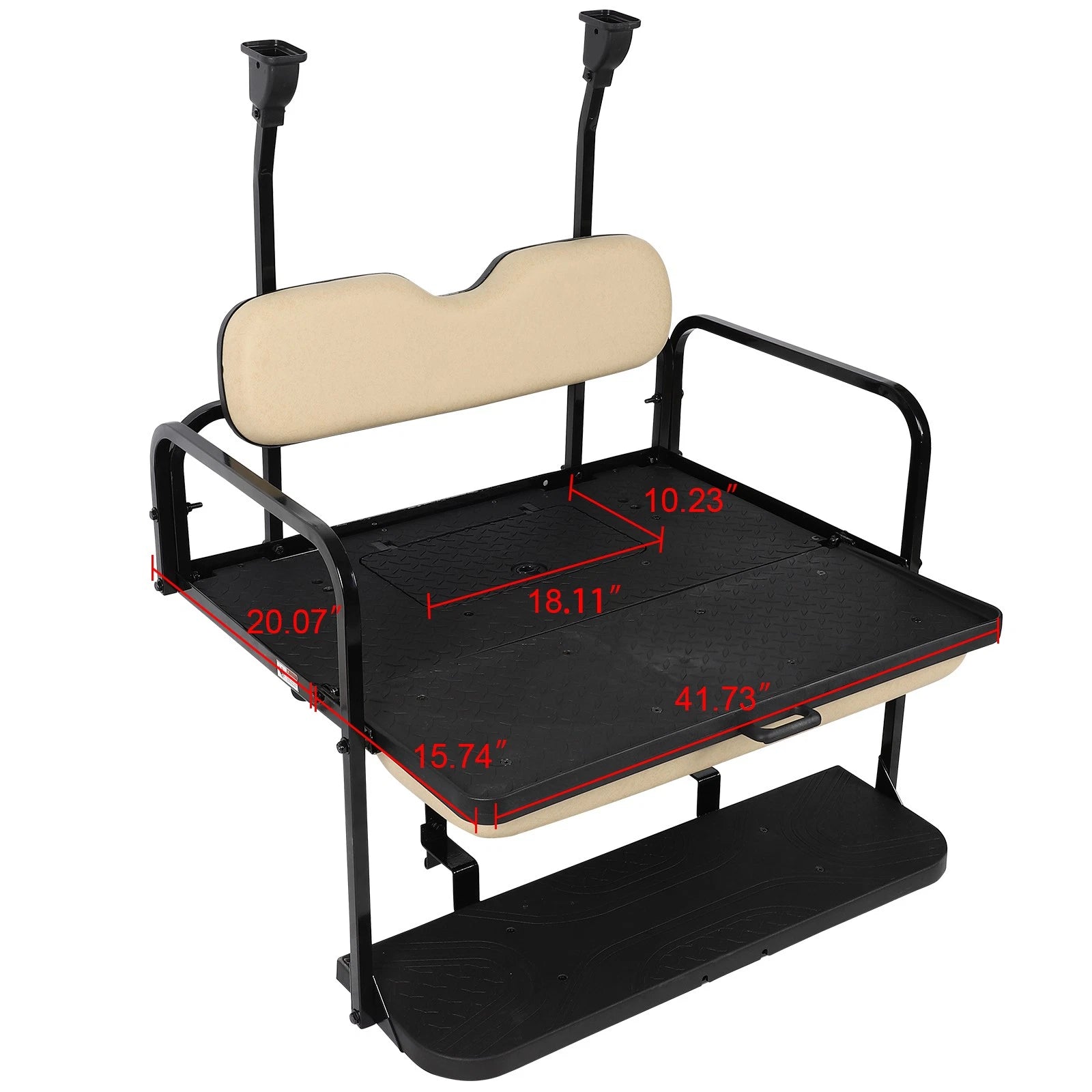 Buff Rear Flip Seat Kit for Club Car Precedent Golf Cart (2004–Present)