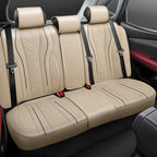 Set of 4 CAAP Driven Universal Touring Series Seat Covers for Car Beige/Black