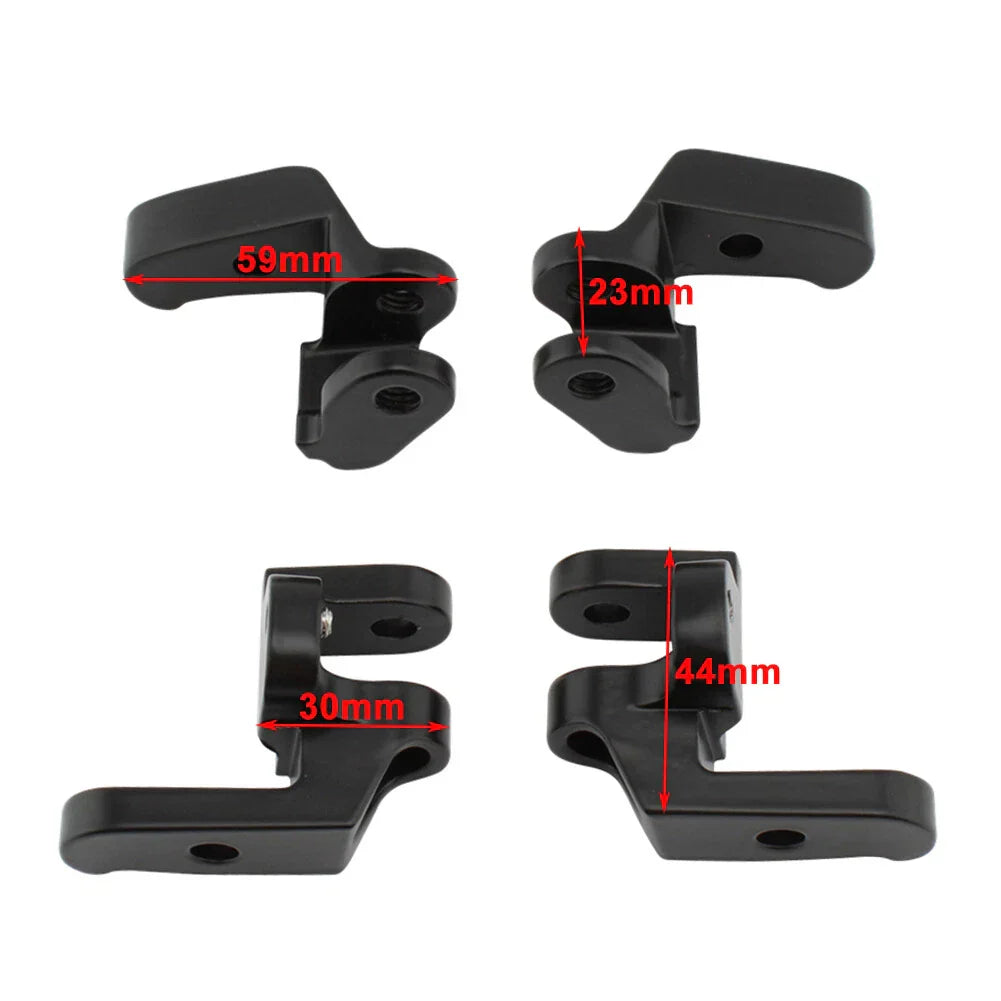Front Driver Floorboard Relocation Brackets for Harley Touring Road Glide (2014-2023)