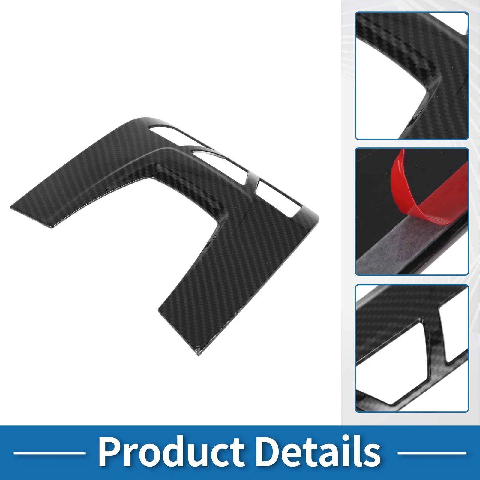 Front Row Headlight Trim Bezel for Toyota Supra GR (2020–2022) Carbon Fiber Black