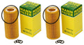 Set of 2 Engine Oil Filters HU7213x for Mercedes C216 W221 R230 (2007–2013)