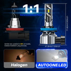 H11 H8 LED Headlight Kit for Autoone (6500K White)