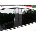 Carbon Fiber ABS Door Window B Pillar Post Covers for Honda Civic (2006-2011)