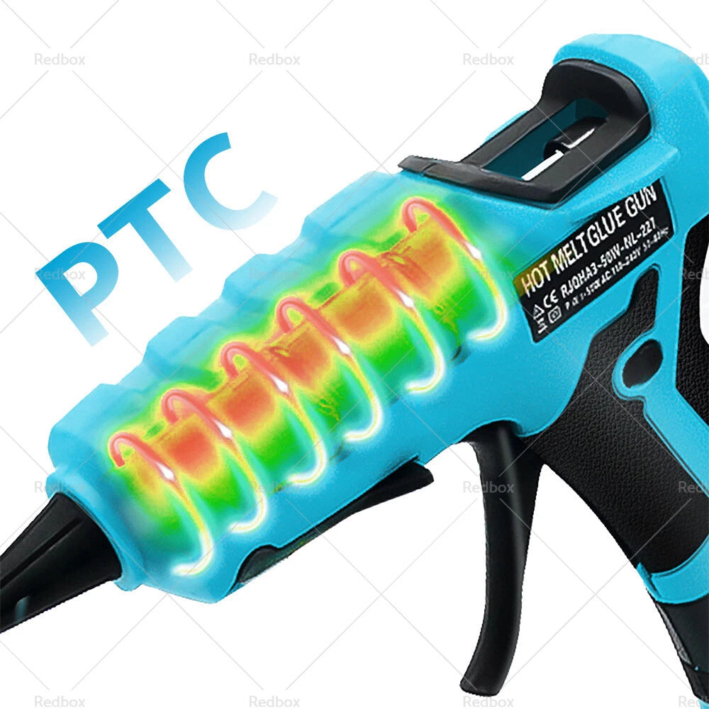 Cordless Hot Glue Gun for Makita 18V Battery (50W) + 30 Glue Sticks