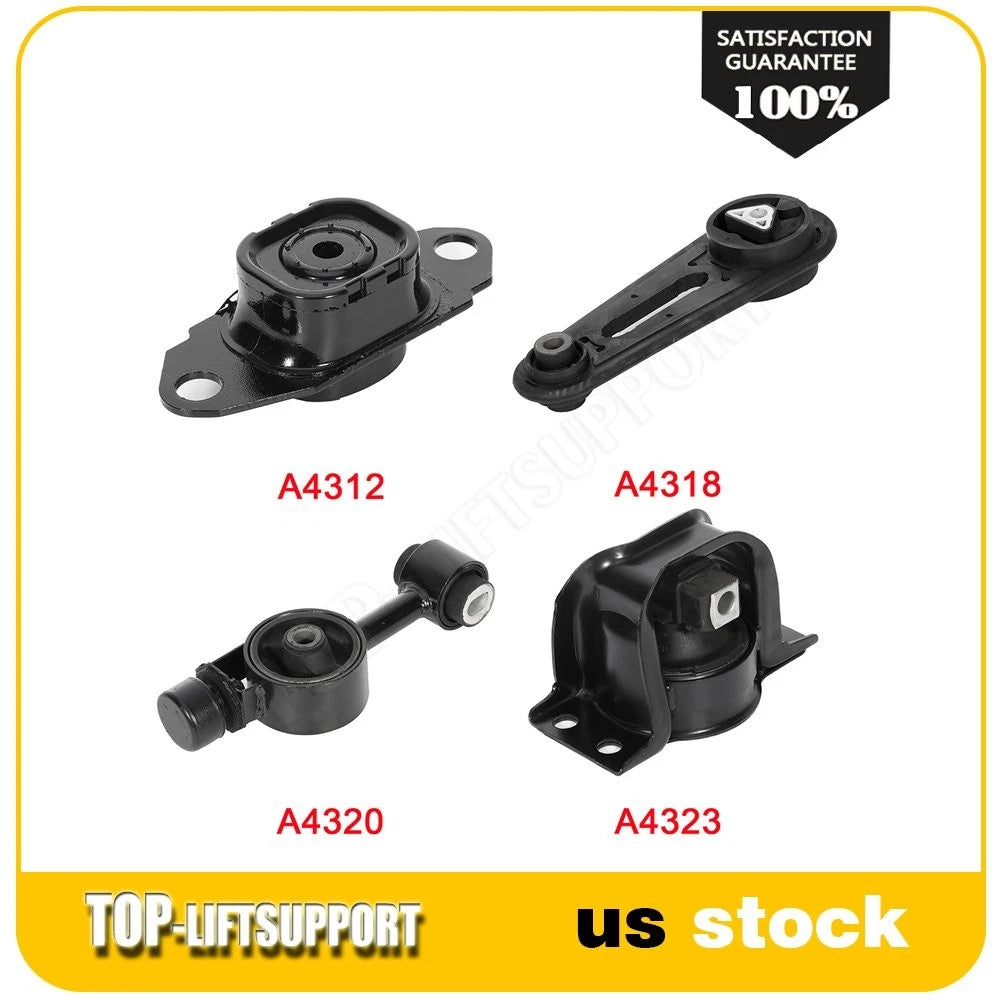 Set of 4 Engine Motor Mounts for Nissan Versa (2007–2012)
