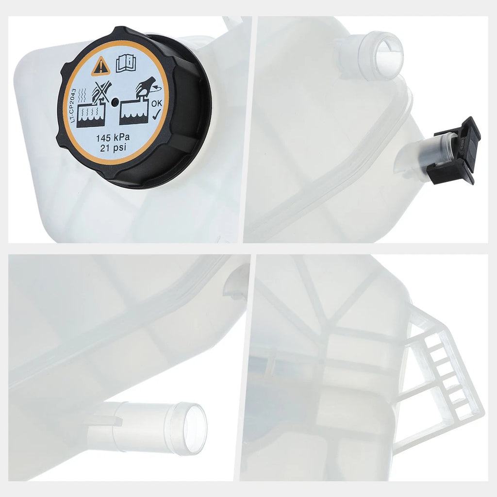 Coolant Overflow Reservoir Tank w/Cap for Ford Fiesta (2011–2019)