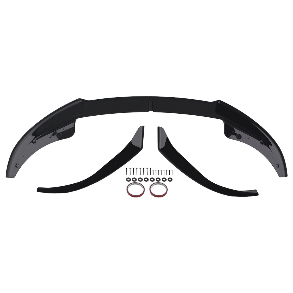 Front Apron Extension for BMW 4 Series G22 G23 (2020-2024) Black AC Style