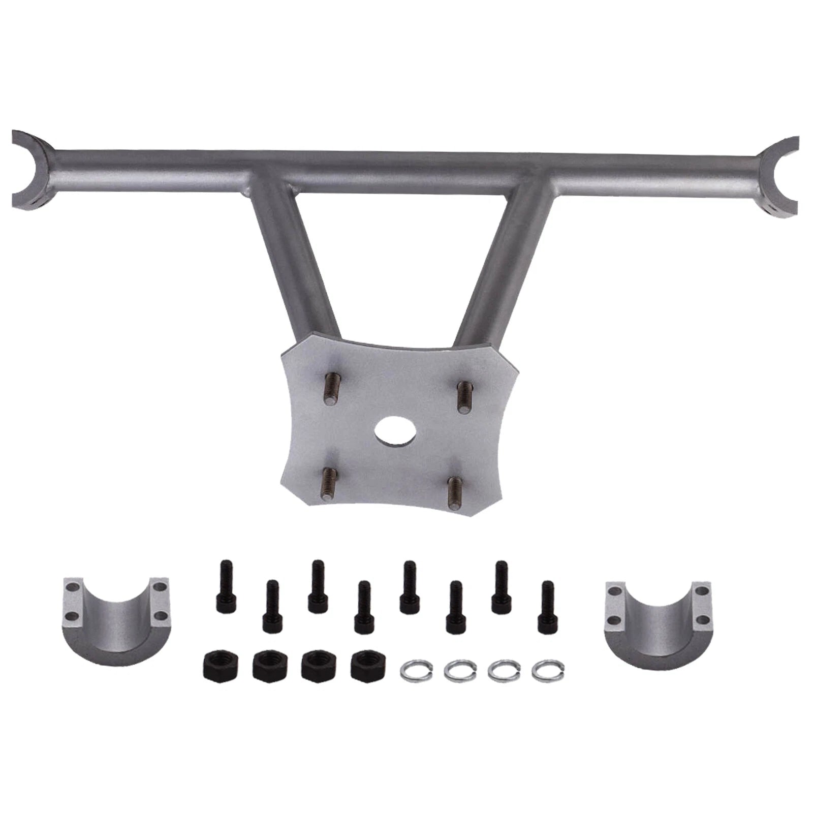 Silver Rear Spare Tire Carrier Mounting for Polaris RZR XP 1000 Turbo (2014–2023)