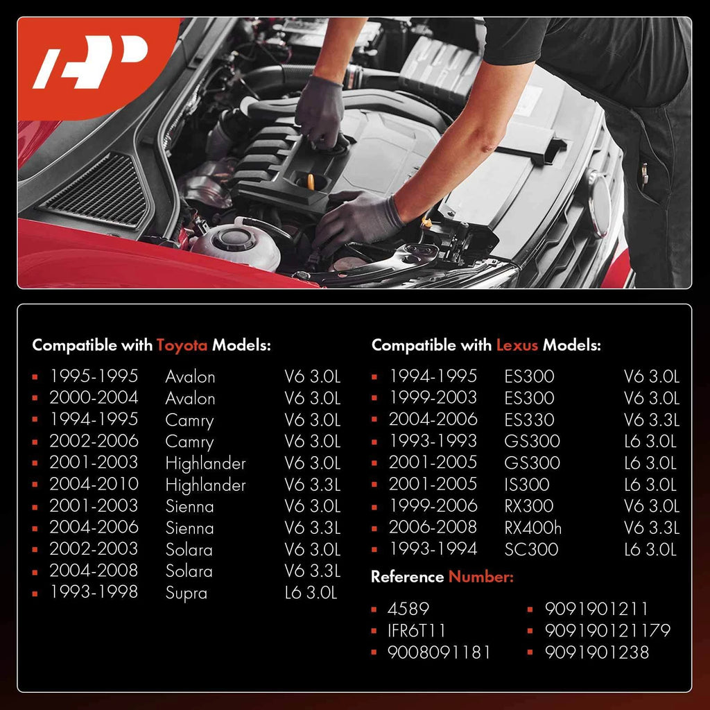 Iridium & Platinum Spark Plugs for Toyota Camry (1994–1995, 2002–2006)