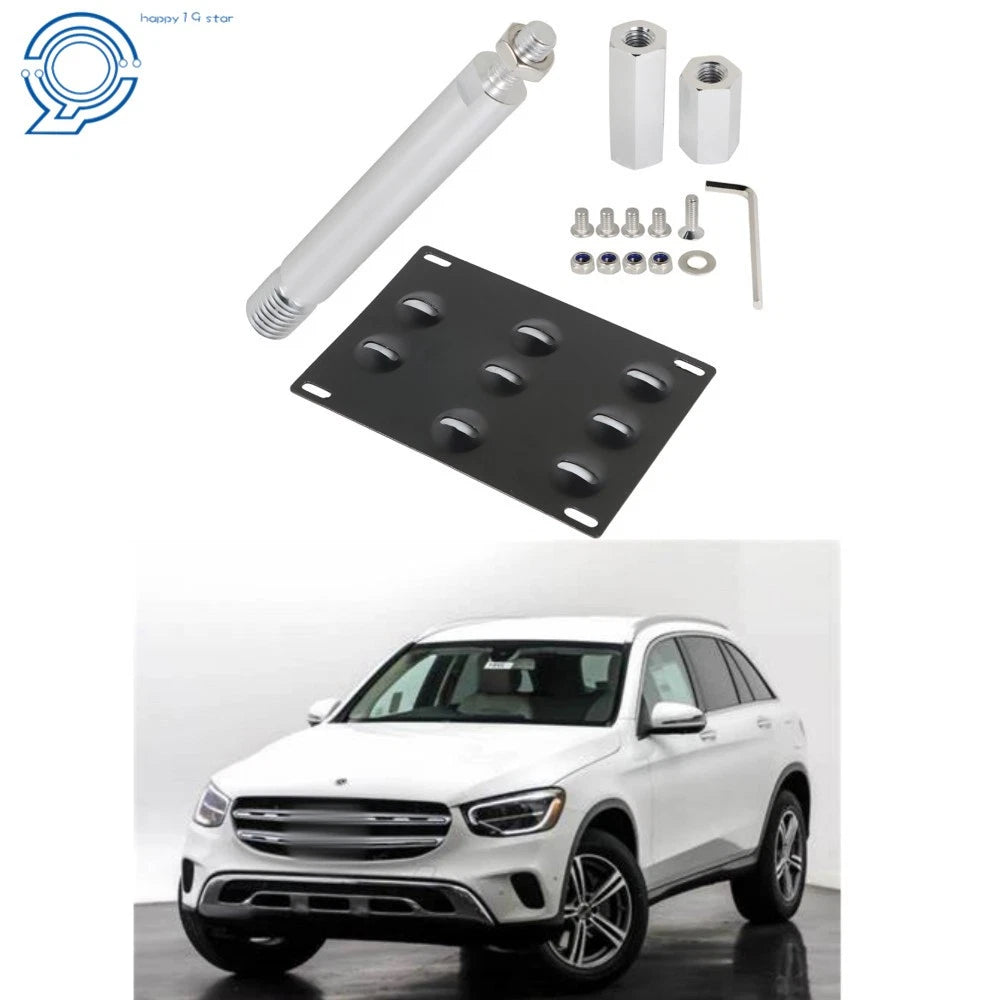 Tow Hook License Plate Mount Bracket for Mercedes C E GLA GLC Class (2010–2020)