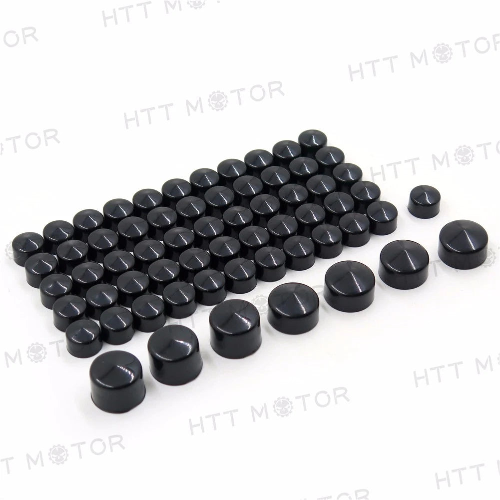 63pcs Black Caps Cover Kit for Harley Sportster (2004–2015)
