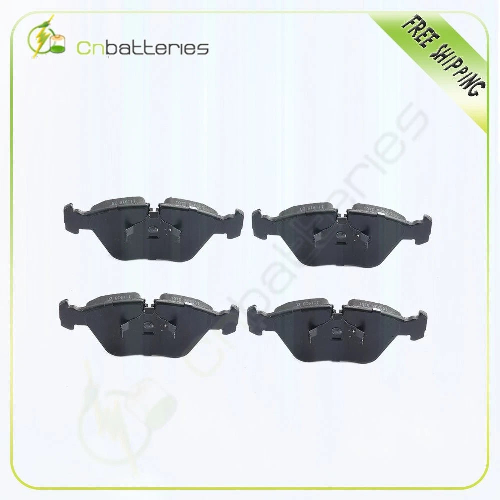 Set of 4 Metallic Front Brake Pads for BMW 750iL (1988–1994) & M3 (1994–2006)