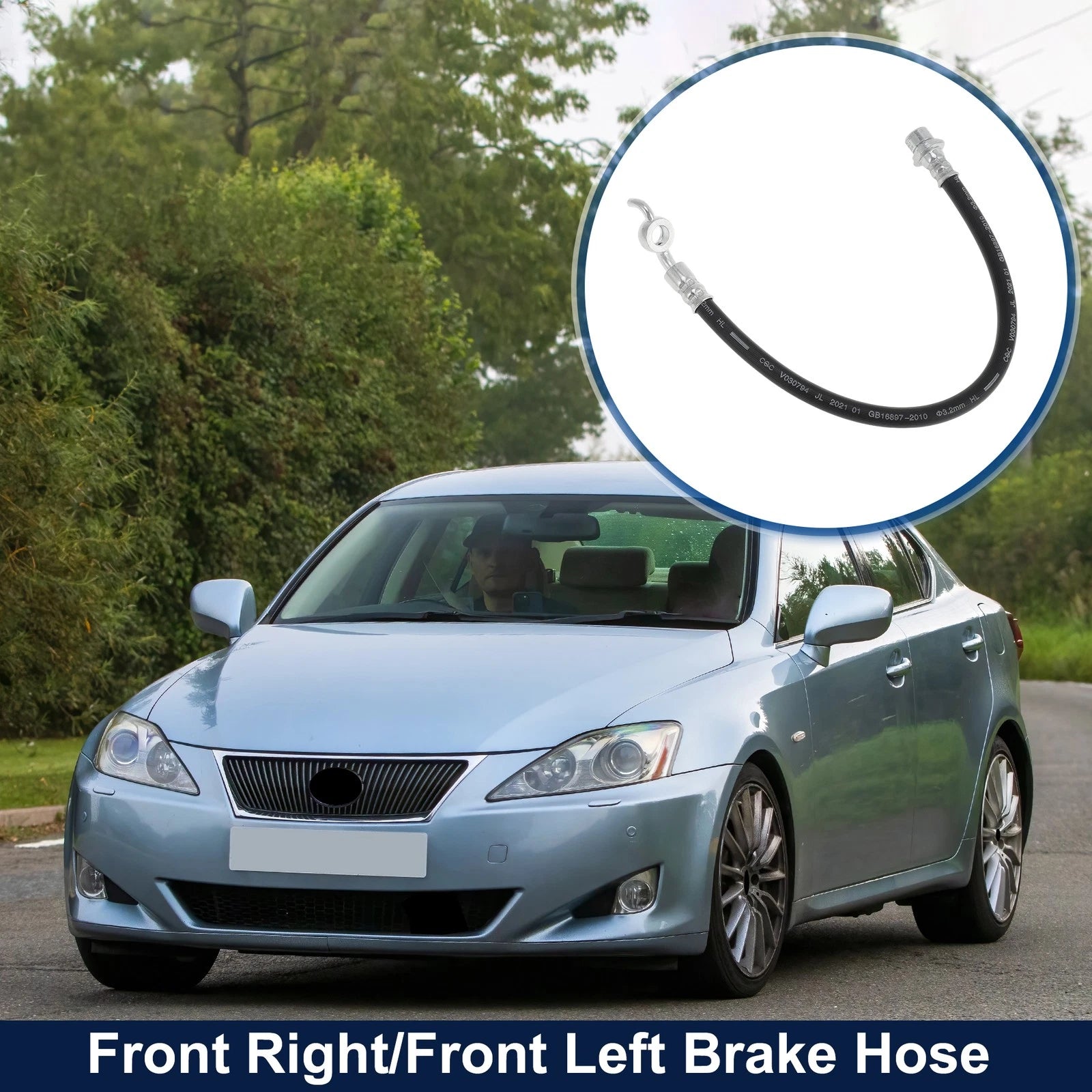 Brake Hose Set of 2 for Lexus IS250 (No. 90947C2018)