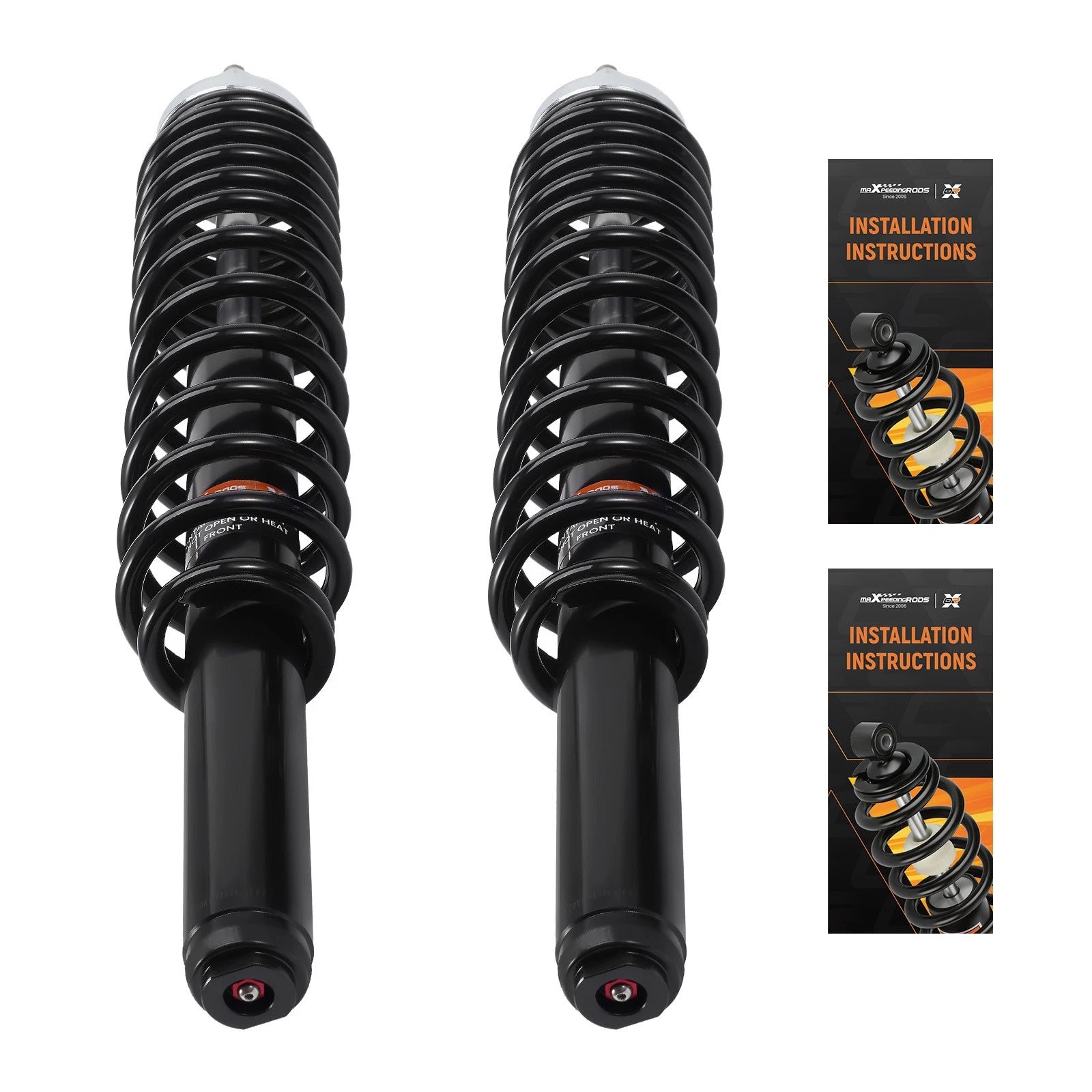 Front Shocks Strut Absorber Kit for Polaris Ranger 570 2014-2025 500 2011-2022