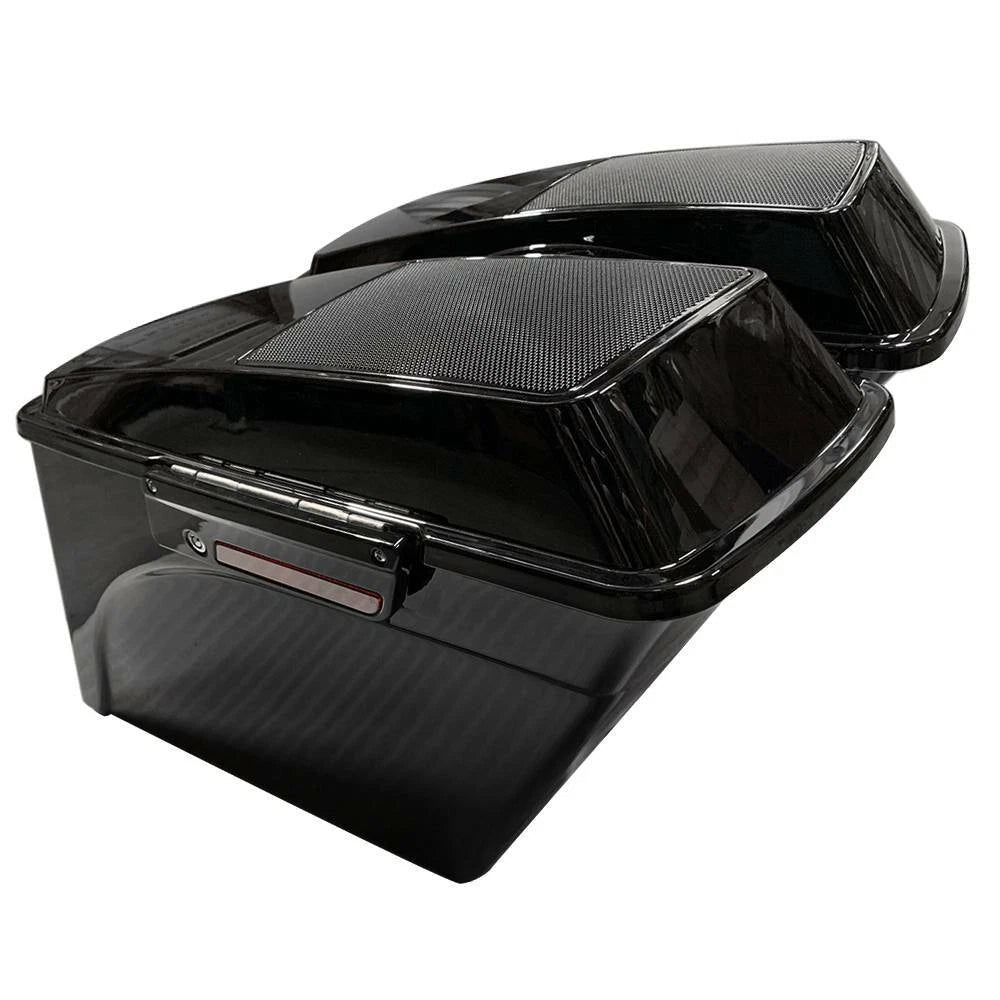 5" Stretched Extended Saddlebags with 6x9" Speaker Lid for Harley Touring (1993–2013)