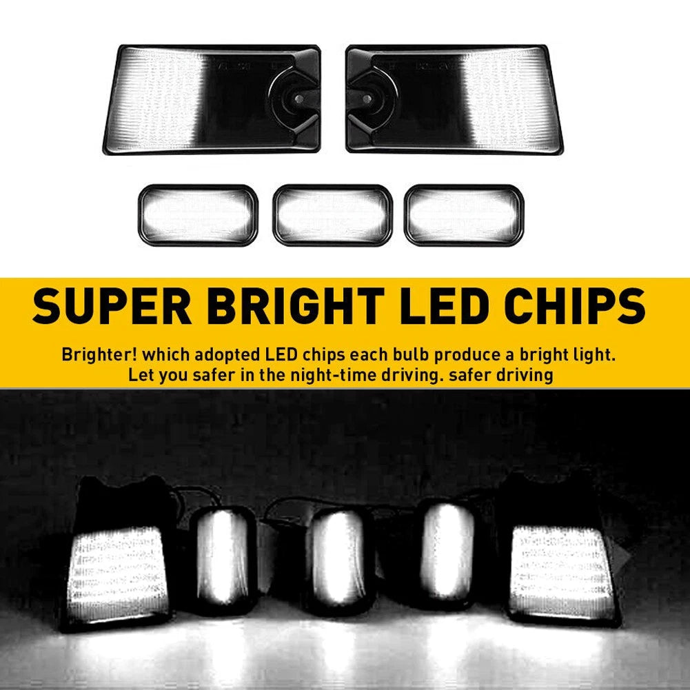 10X Black Smoke Lens LED Cab Roof Marker Lights for Hummer H2 (2003–2009)