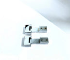 2X Stainless Steel Block Hinge for