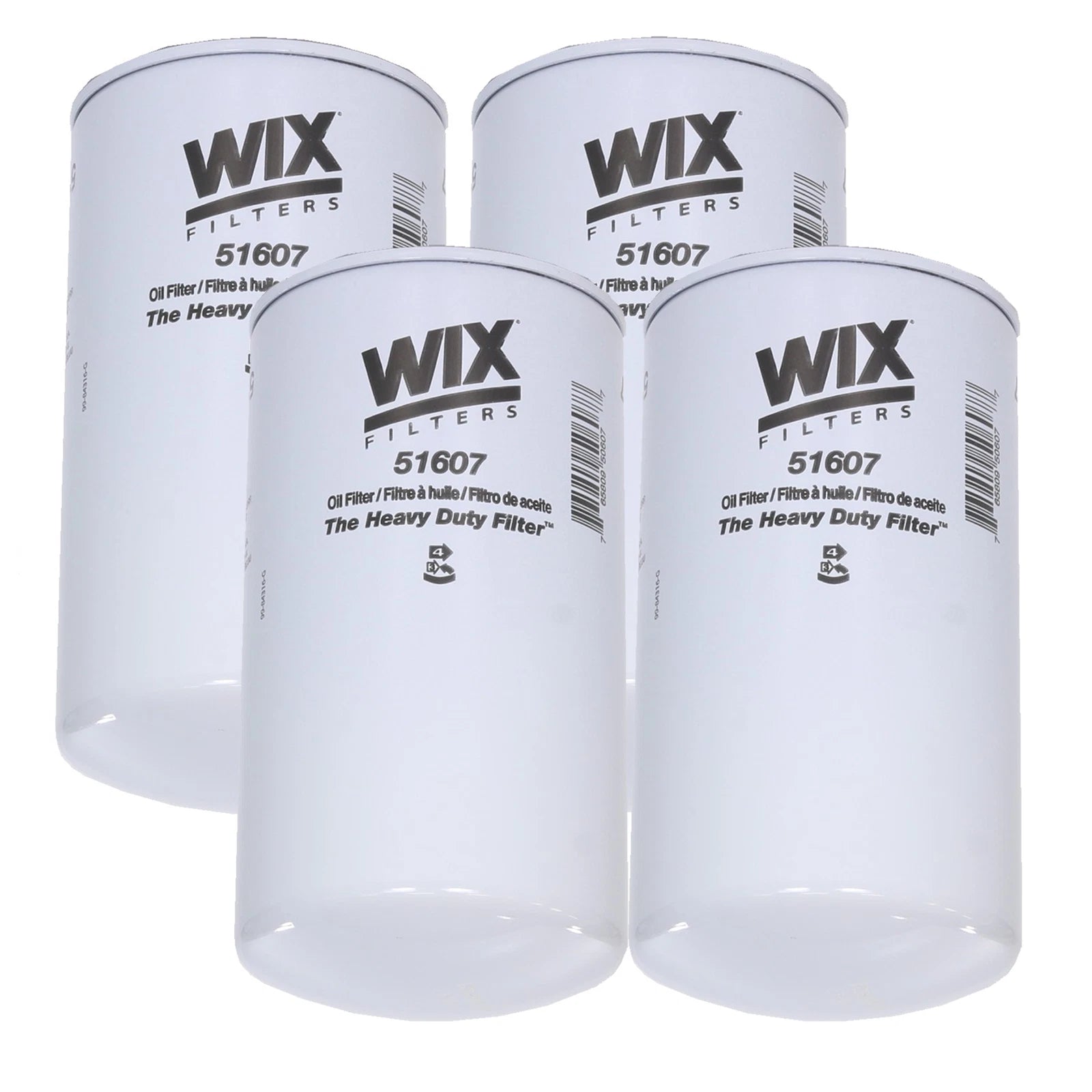 Set of 4 Wix Engine Oil Filters for Dodge Ford Freightliner Peterbilt 5.9L