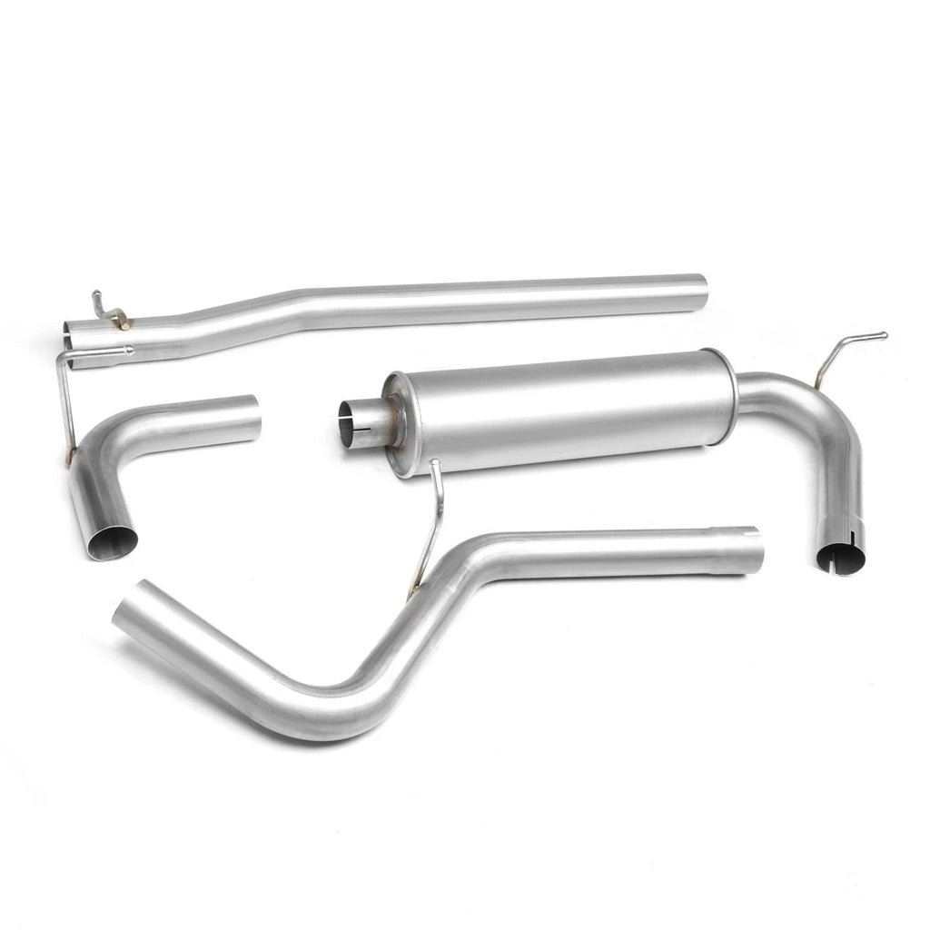 Stainless Catback Muffler Exhaust for Wrangler 4-Dr 3.8L (2007–2011) 2.5" Outlet