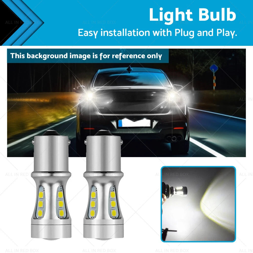 2X LED Reverse Tail Light Bulbs for Toyota Landcruiser 80 Series (1990–1997)