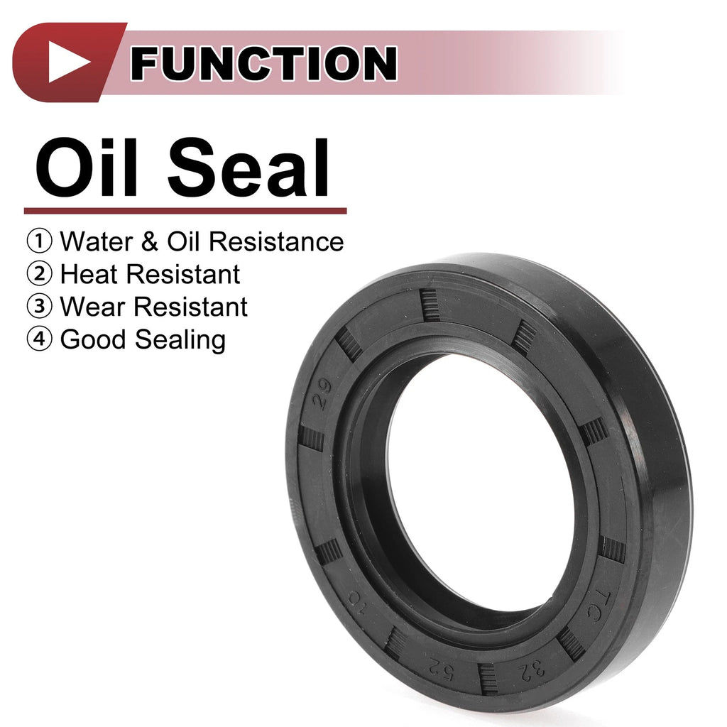 Set of 5 Rotary Shaft Oil Seals 32x52x10mm Nitrile Rubber 672668828618