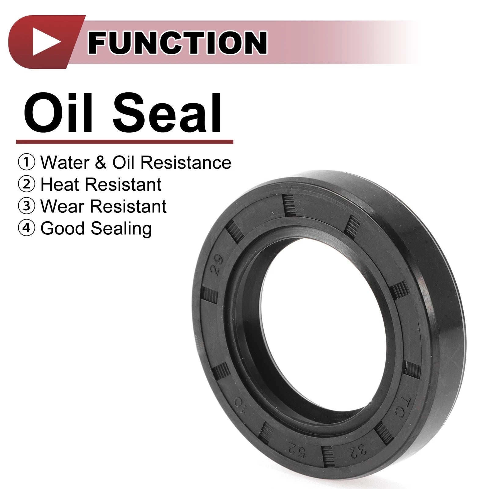 Set of 5 Rotary Shaft Oil Seals 32x52x10mm Nitrile Rubber 672668828618