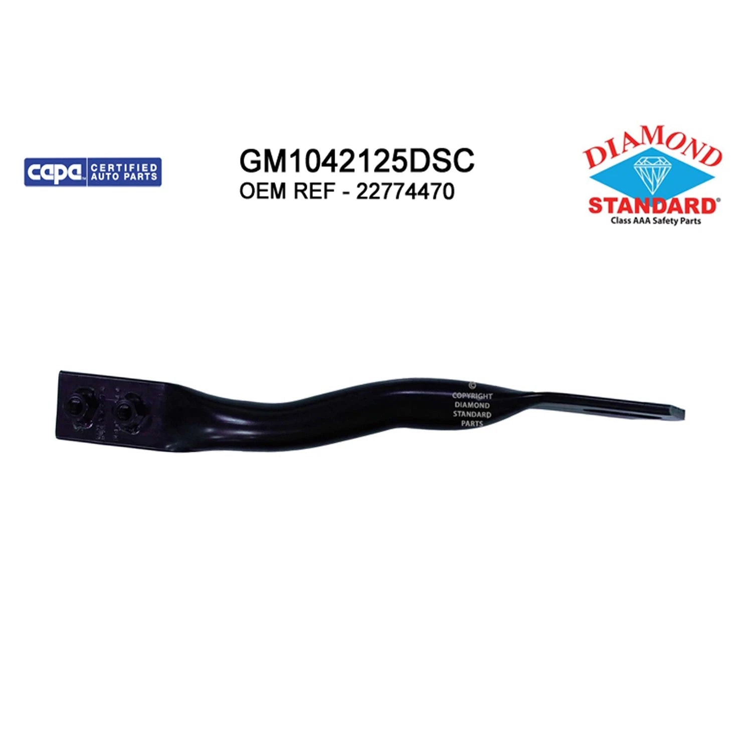 Replacement Steel Front Driver Side Outer Bumper Face Brace for Toyota (2005–2013)