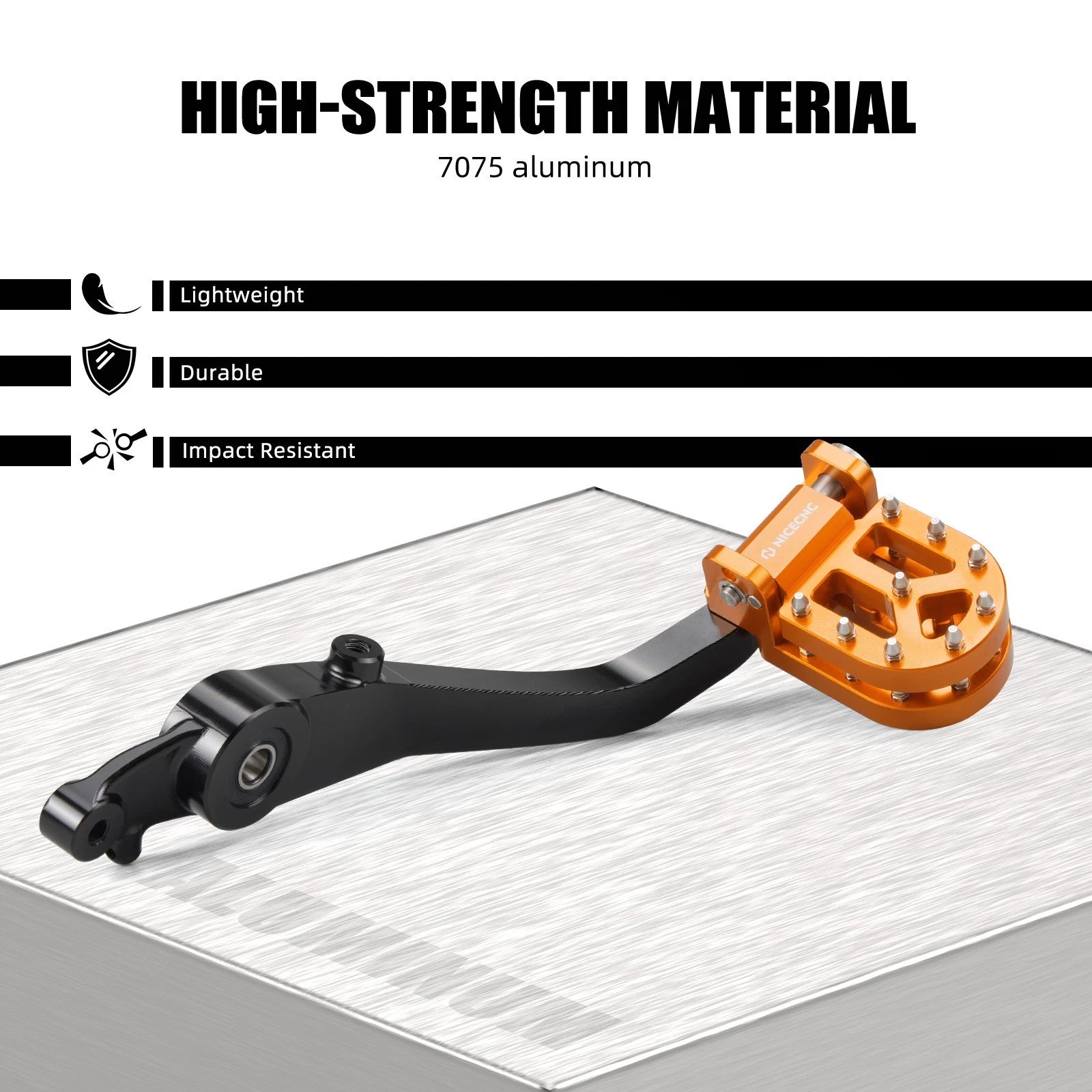 Anodized Rear Foot Brake Pedal Lever Peg for KTM 790 890 Adventure/R (2021–2025)