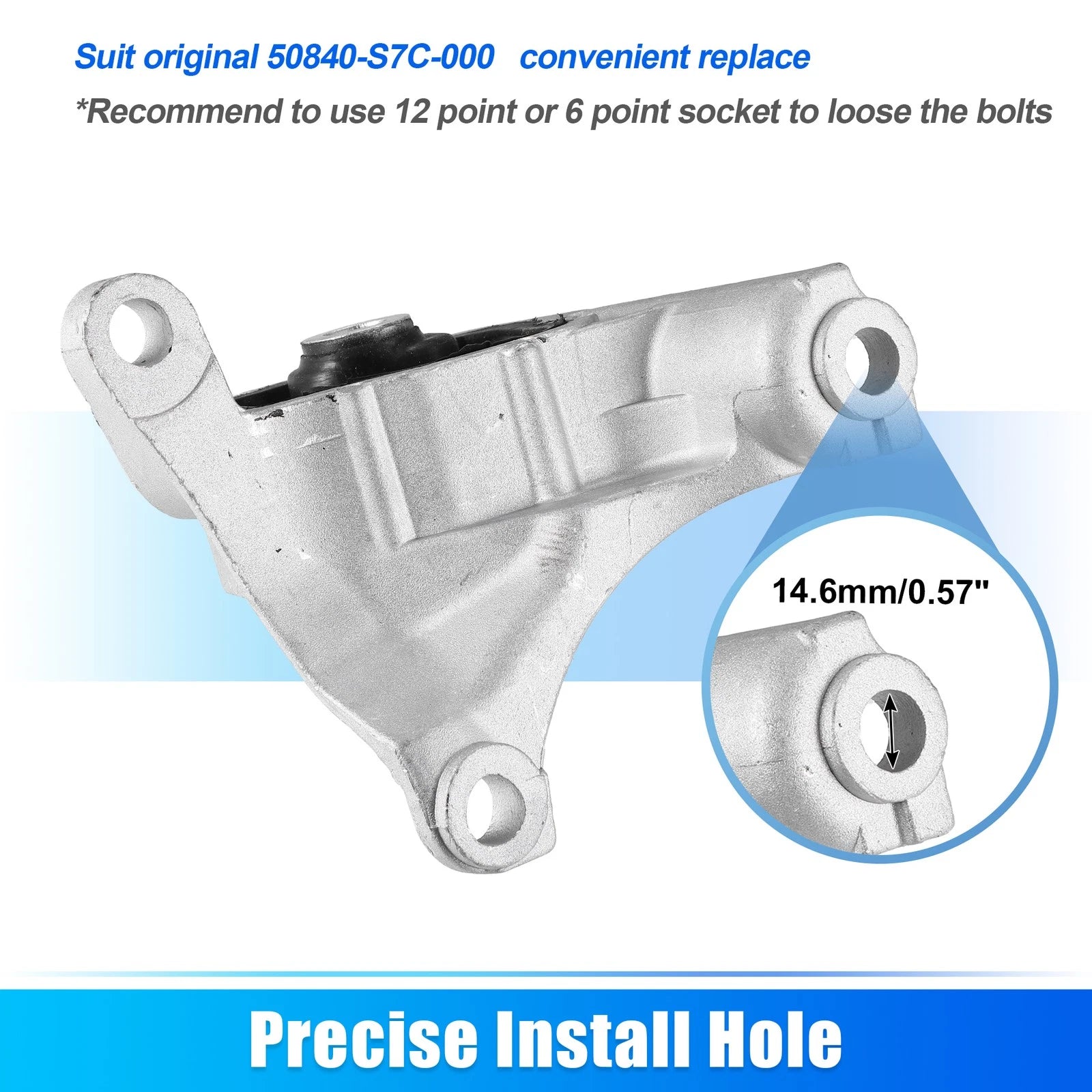 Engine Motor Mount Front 50840-S7C-000 for Honda CR-V (2002–2006)