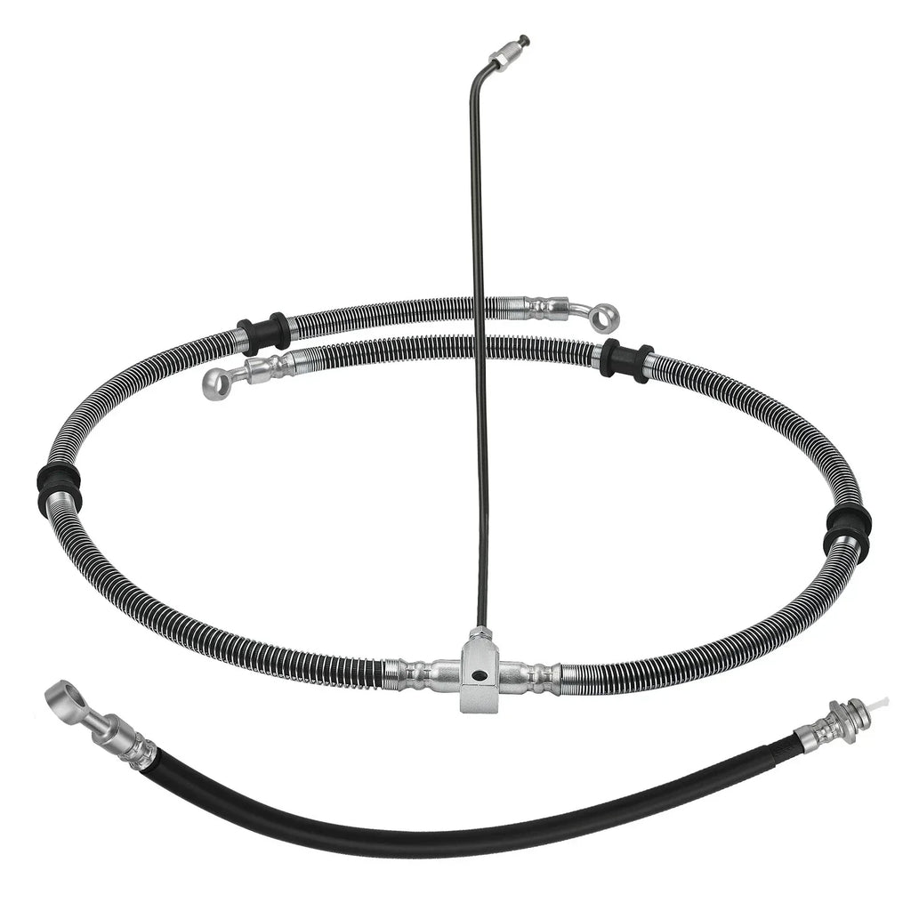 Front Brake Hose Line Pipe Kit for Yamaha Kodiak Grizzly Bruin (2003–2014)