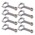 Set of 8 I-Beam 5140 Connecting Rods for SBC Chevy 350 (500HP)