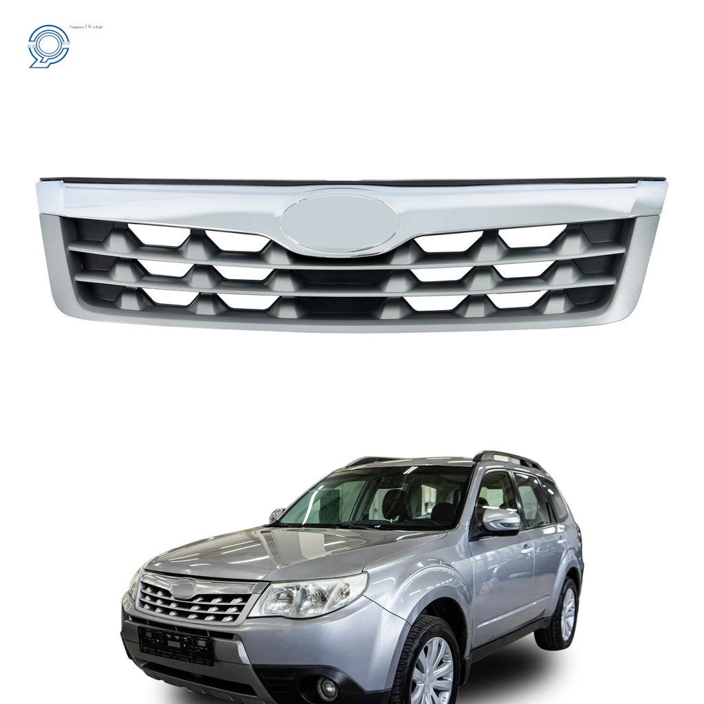 Front Upper Grille for Subaru Forester (2011–2013) Chrome/Gray