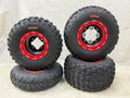 Set of 4 DWT G3 Black/Red Beadlock Wheels & XC Sunf A035 Tires for YFZ450 Banshee (2004–2023)